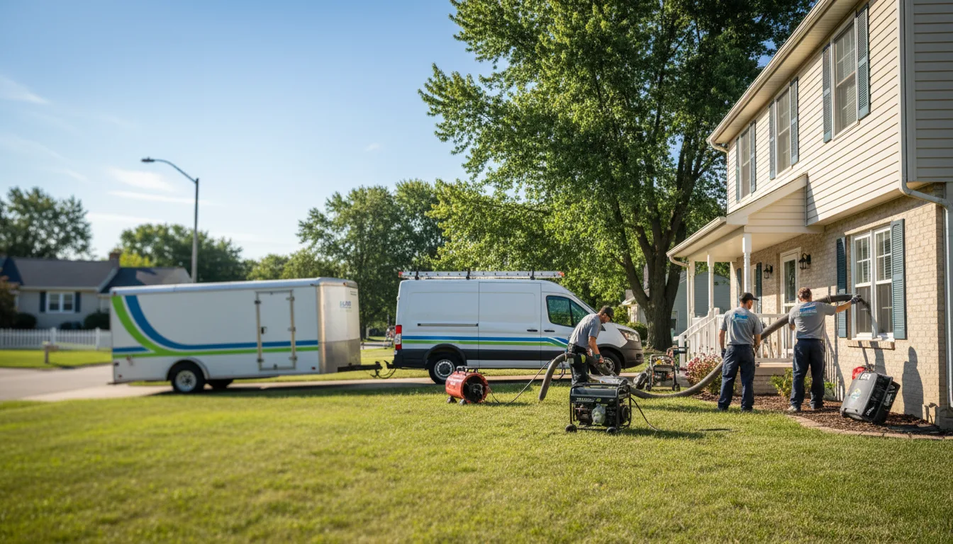 Flooded Basement Restoration And Cleanup With Repair in Donnellson, IA near me